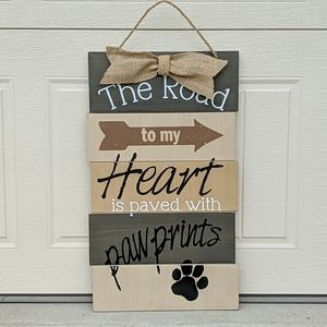The Road to my Heart wall sign
